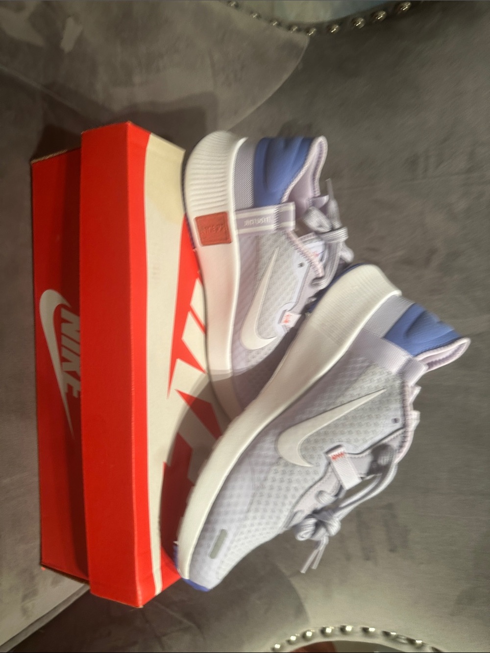 Nike Wmns Lavender and White Athletic Sneakers